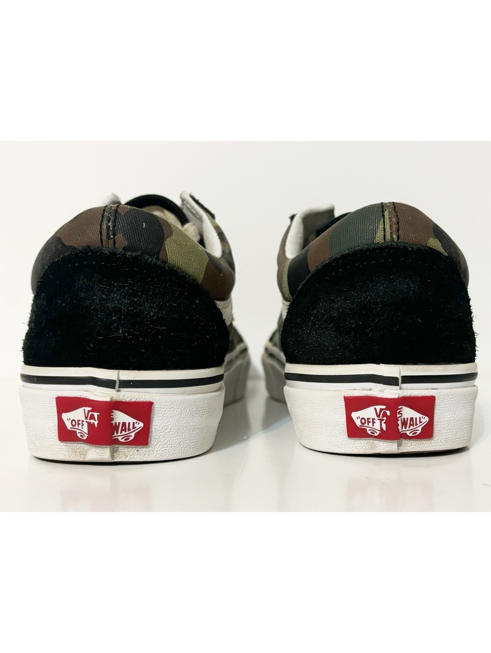 Vans Old Skool Woodland Camo & Black Sneakers, Womens Sz  7, Mens Sz 5.5 Unisex - Picture 7 of 8